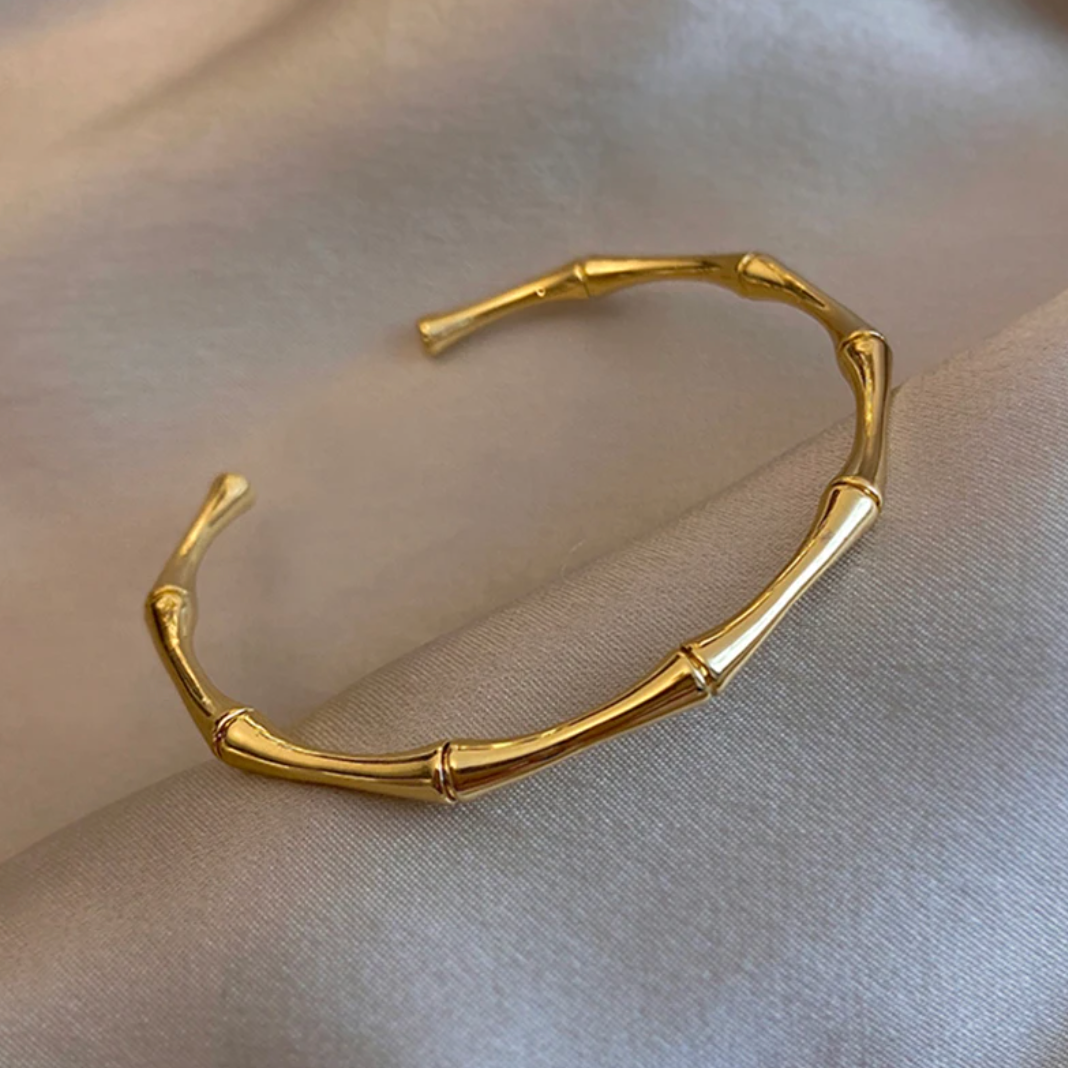 Armband pläterat i 18 karat guld med skogsgrenar