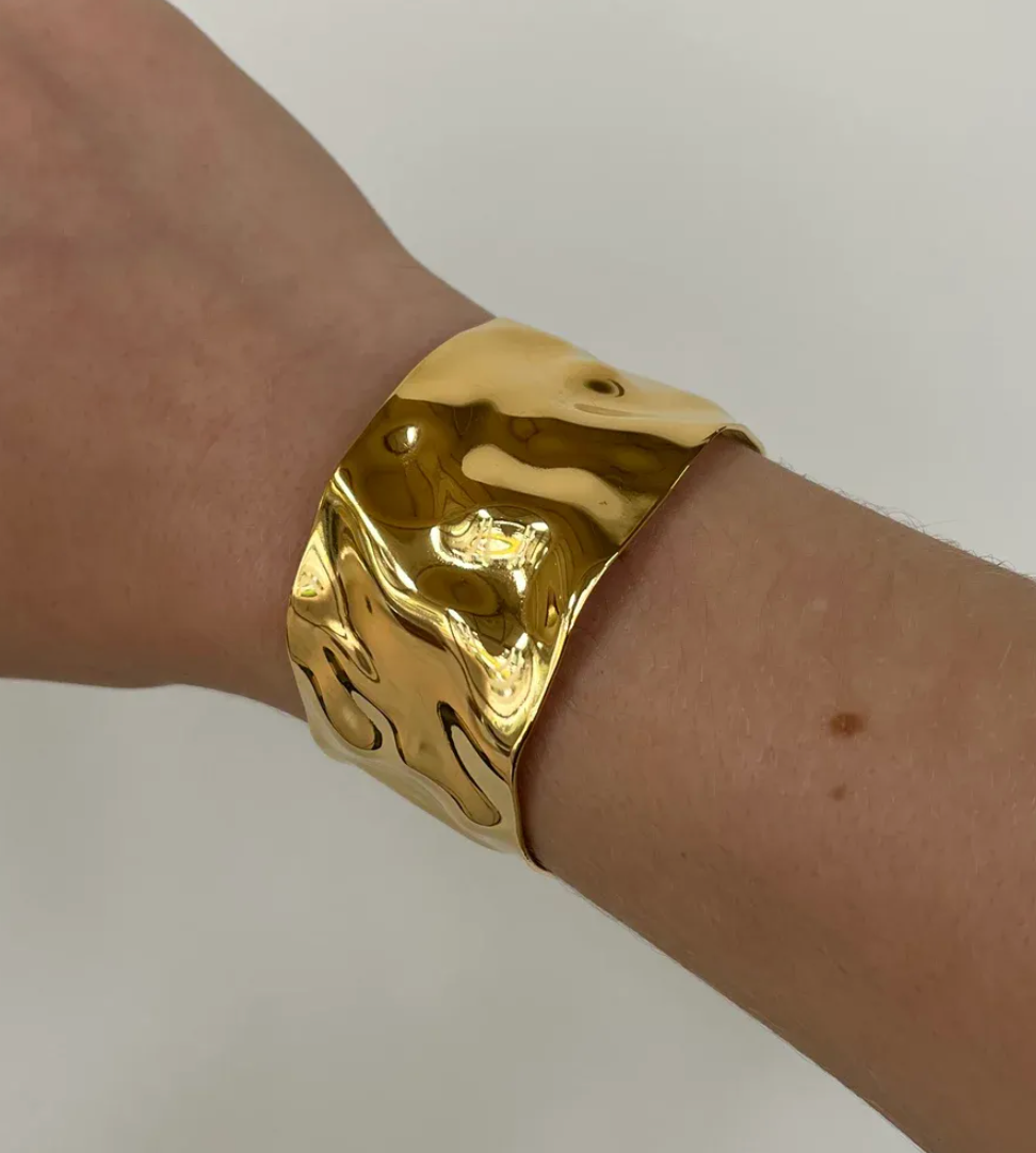 18 karats guldpläterat armband i medelhavsstil