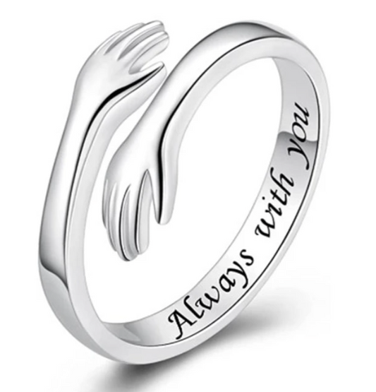 Kramring "Alltid hos dig" i sterlingsilver 925