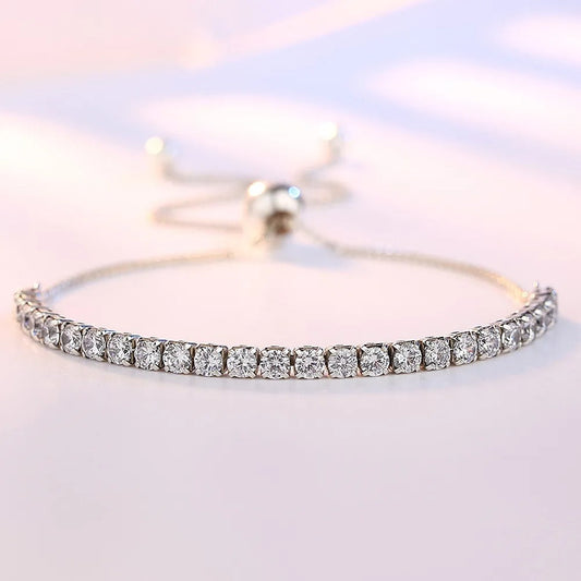 Beautiful 925 sterling silver and zirconia bracelet