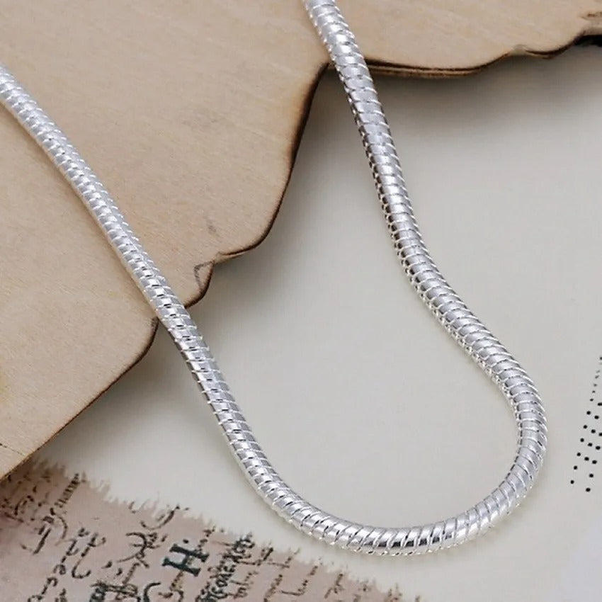 Simple 925 sterling silver bracelet with simple candlestick